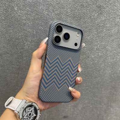 Frameless Carbon Fiber Kevlar For Magsafe Magnetic Phone Case For iPhone 17 Air 16 15 14 13 12 Plus 17 Pro Max PC Texture Cover