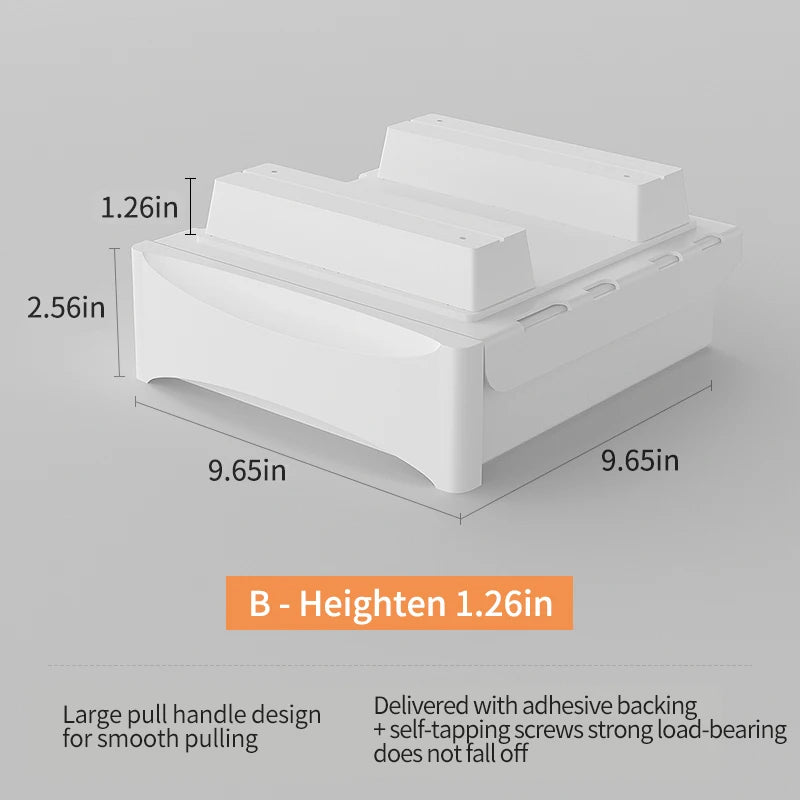 Small Under Desk Storage Cabinet with Mobile Pedestal, Hidden Drawer and Cable Management for Efficient Workspace Setup