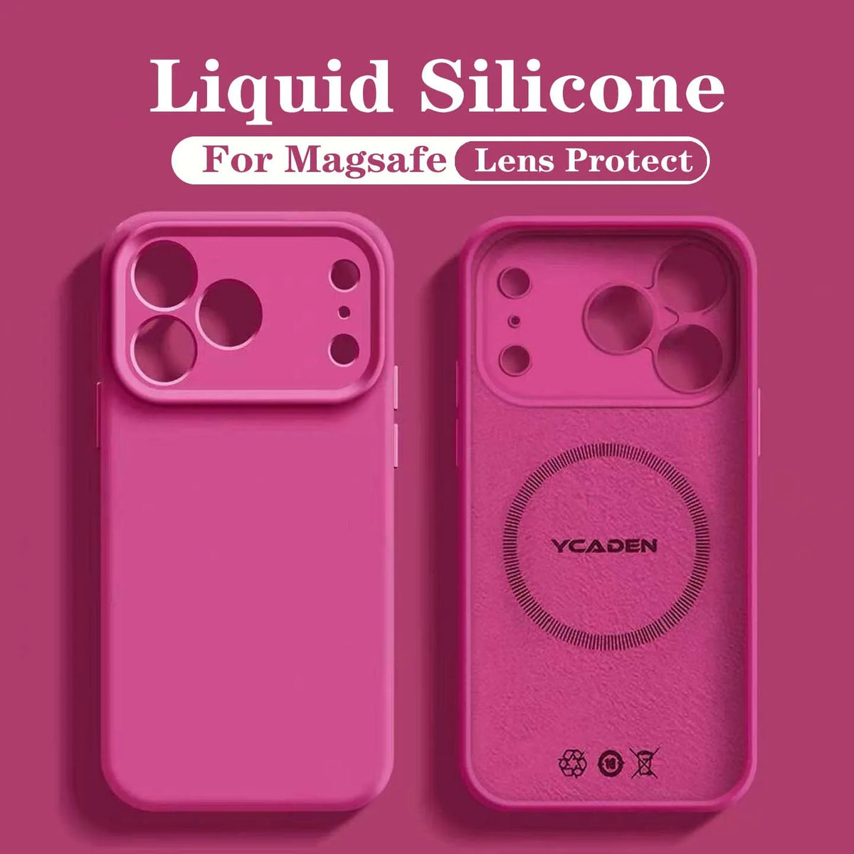 For iPhone 18 Pro Liquid Silicone Phone Case For iPhone 18 17 16 15 14 13 12 Pro Max Wireless Charging Skin Smooth Magsafe Cover