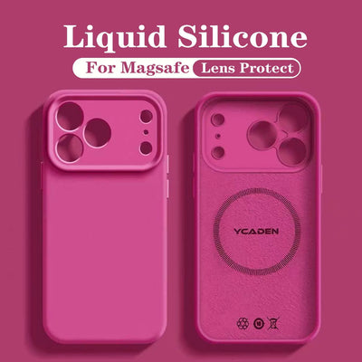For iPhone 18 Pro Liquid Silicone Phone Case For iPhone 18 17 16 15 14 13 12 Pro Max Wireless Charging Skin Smooth Magsafe Cover