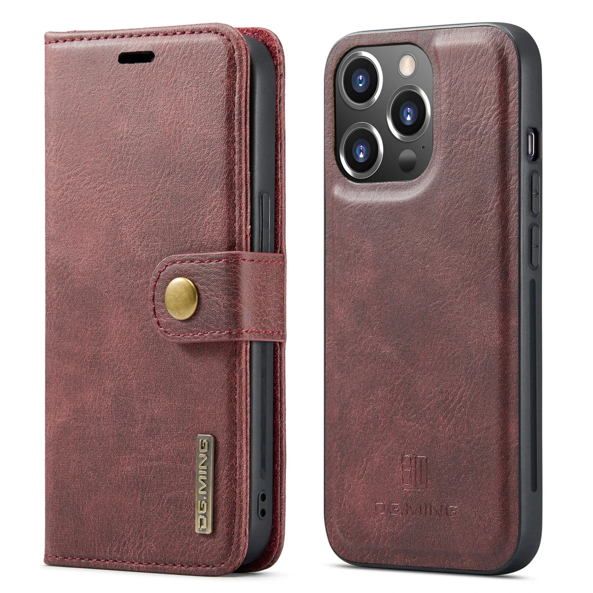 Detachable Magnetic Leather Phone Case for IPhone 16 17 Pro Max 15 12 13 11 14 Plus Air SE 2022 Wallet Card Holder Cover Coque