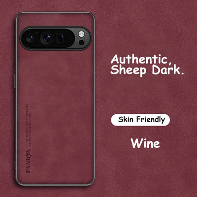 PU Leather Case for Google Pixel 10 9A XL 9 8 7 Pro 8A 7A 6A 6 Cover Soft Matte Shockproof Authentic Anti-fingerprint Shell