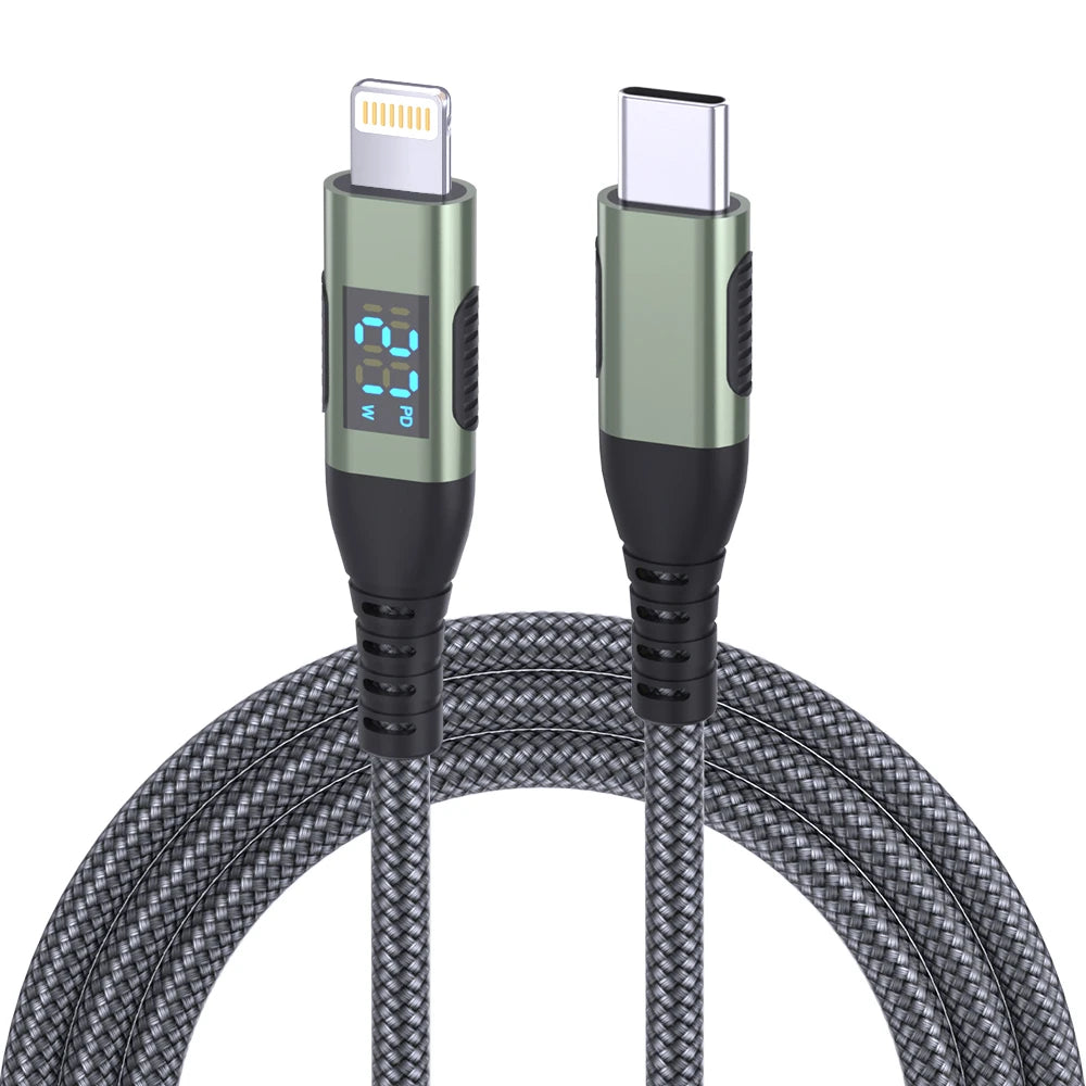 LAIHONEN USB C to Lightning 10 feet about 3 meters stepsynchronizer equipped with LED display MFi Certified for iPhone14 Pro Max