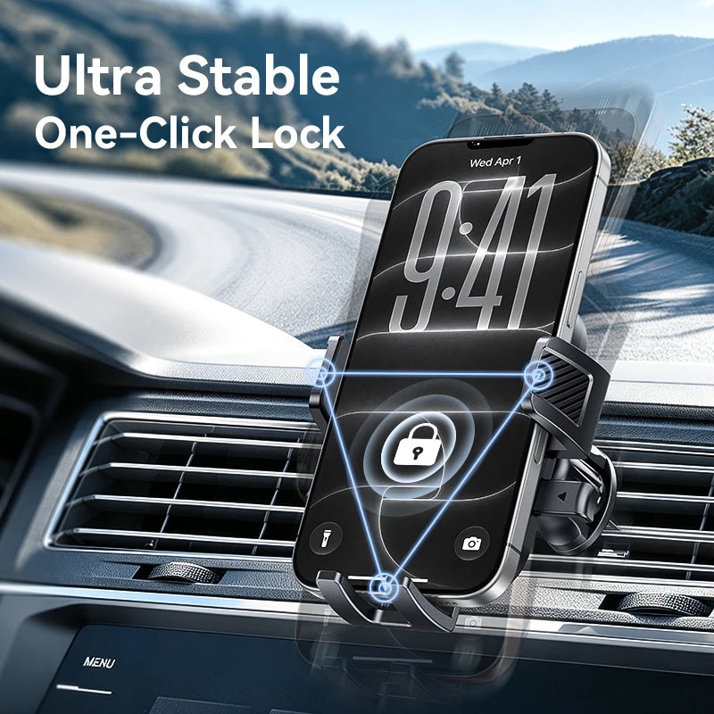 JOYROOM Car Phone Holder Universal 360 Rotating Phone Holder Car Air Vent Mount One Click Lock Adjustable Car Accessories