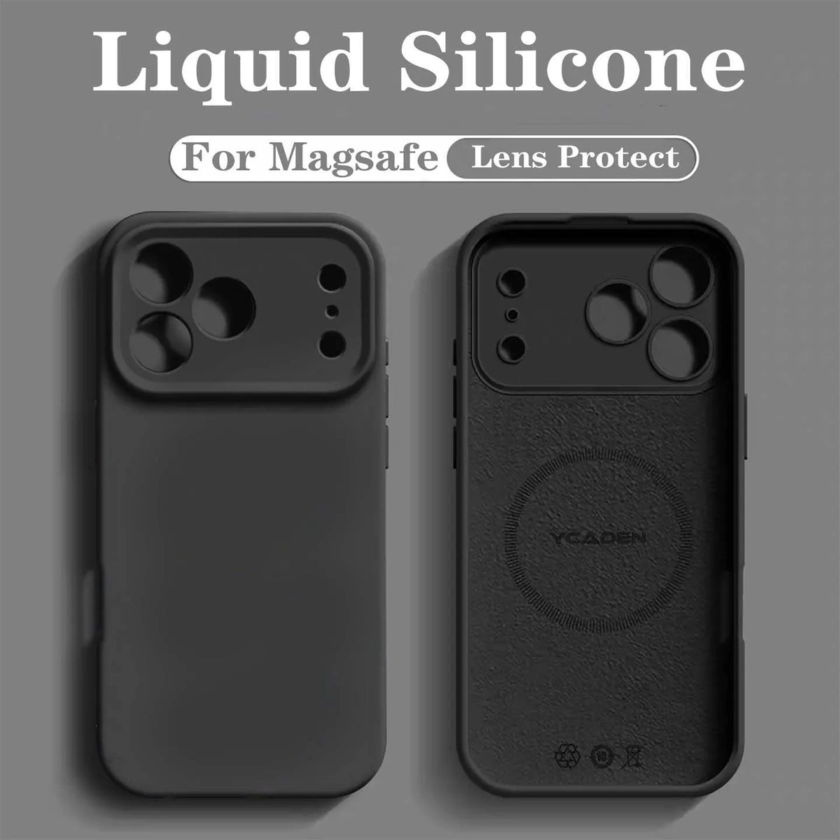 For iPhone 18 Pro Liquid Silicone Phone Case For iPhone 18 17 16 15 14 13 12 Pro Max Wireless Charging Skin Smooth Magsafe Cover
