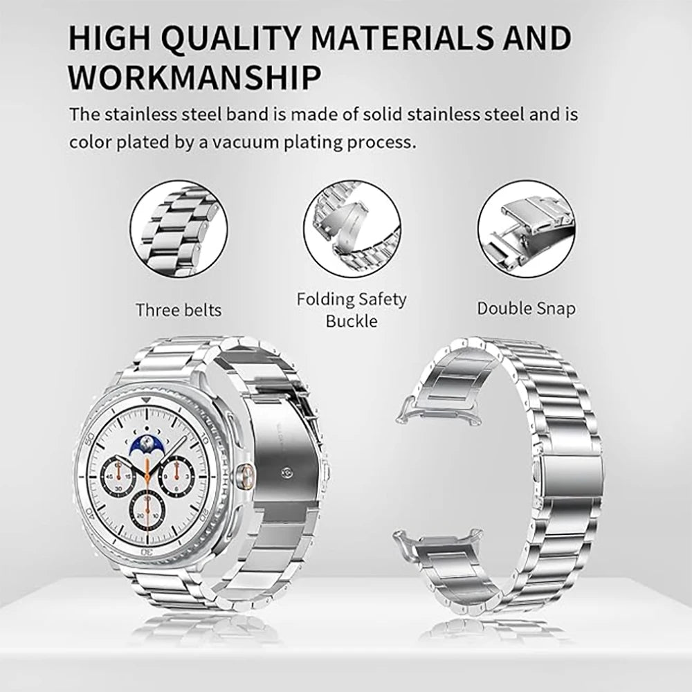 Metal Straps for Samsung Galaxy Watch 9 8 40mm 44mm Stainless Steel Bracelet Correa Galaxy Watch 8 Classic 46mm Bands