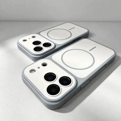 Matte Armor Magnetic Wireless Charging Phone Case For iPhone 18 17 16 15 Pro Max 14 12 13 11 Pro Case Magsafe Shockproof Cover