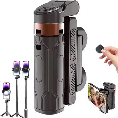 MEUYAG 2026 New Tripod, Phone Stand with Bluetooth Shutter, Wireless Selfie Stick Brackets with Phone Holder for Smartphone Came