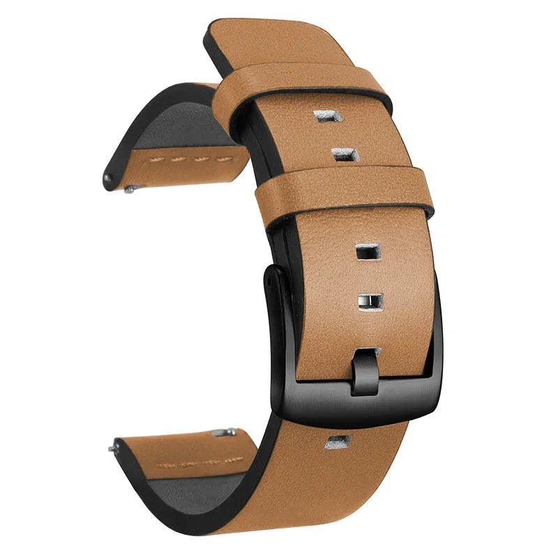 20mm 22mm Watch band Quick release Leather Strap for Samsung Galaxy Watch 3 Active2 40 44mm huawei watch gt 2 WatchBand 24 18mm