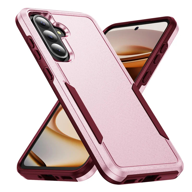 Armor Case for Samsung Galaxy S24 FE S22 S23 Plus S21 S25 Ultra Edge A54 A16 5G A56 A36 A26 A55 Hard PC+TPU Protector Back Cover