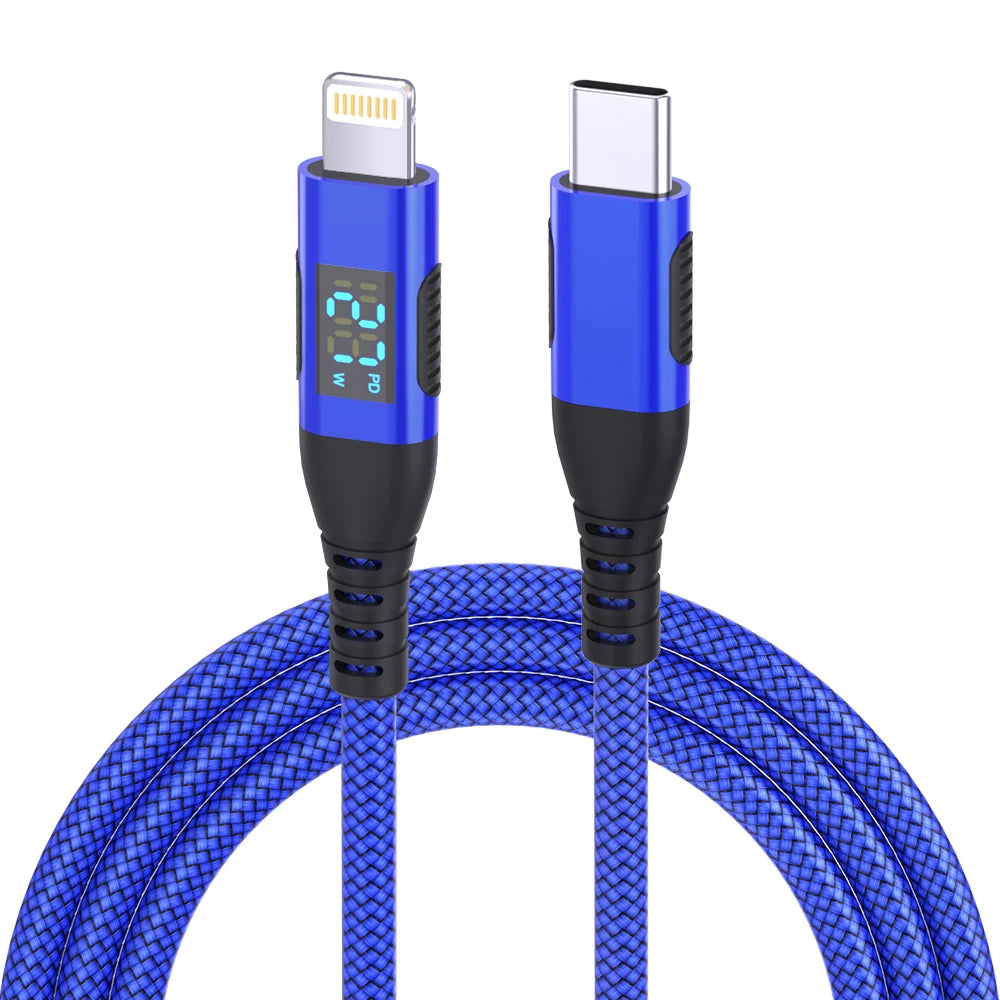 LAIHONEN USB C to Lightning 10 feet about 3 meters stepsynchronizer equipped with LED display MFi Certified for iPhone14 Pro Max