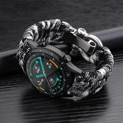 20mm 22mm 24mm Weave Nylon Sport Watch Strap for Men Women Universal Watch Band Bracelet Accessories with Tool