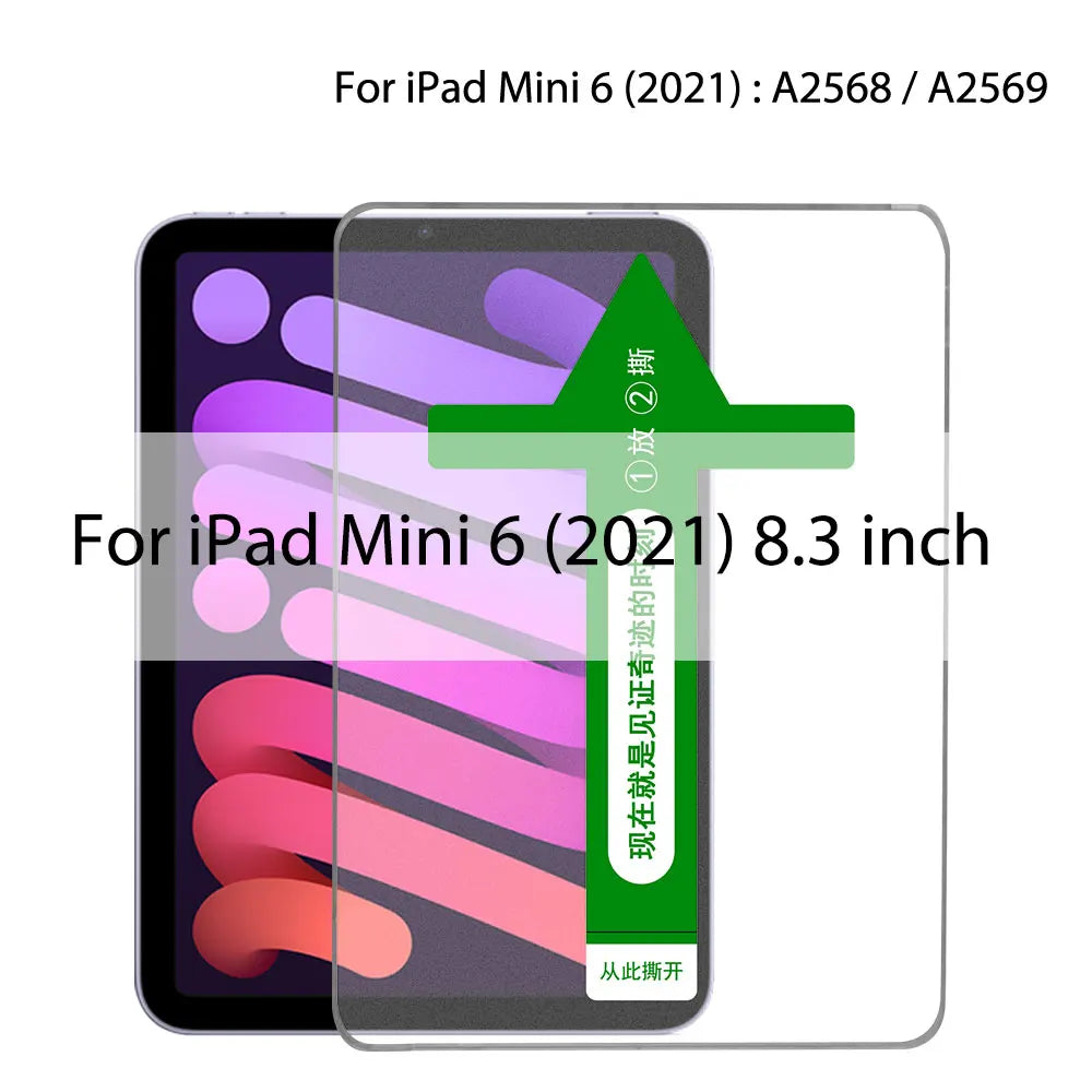 Auto Alignment Kit Tempered Glass For Ipad Pro 11 12.9 10 9 8 7 Air 5 4 3 2 13 Screen Protector For Ipad Mini 6 5 4 Gen Th Film