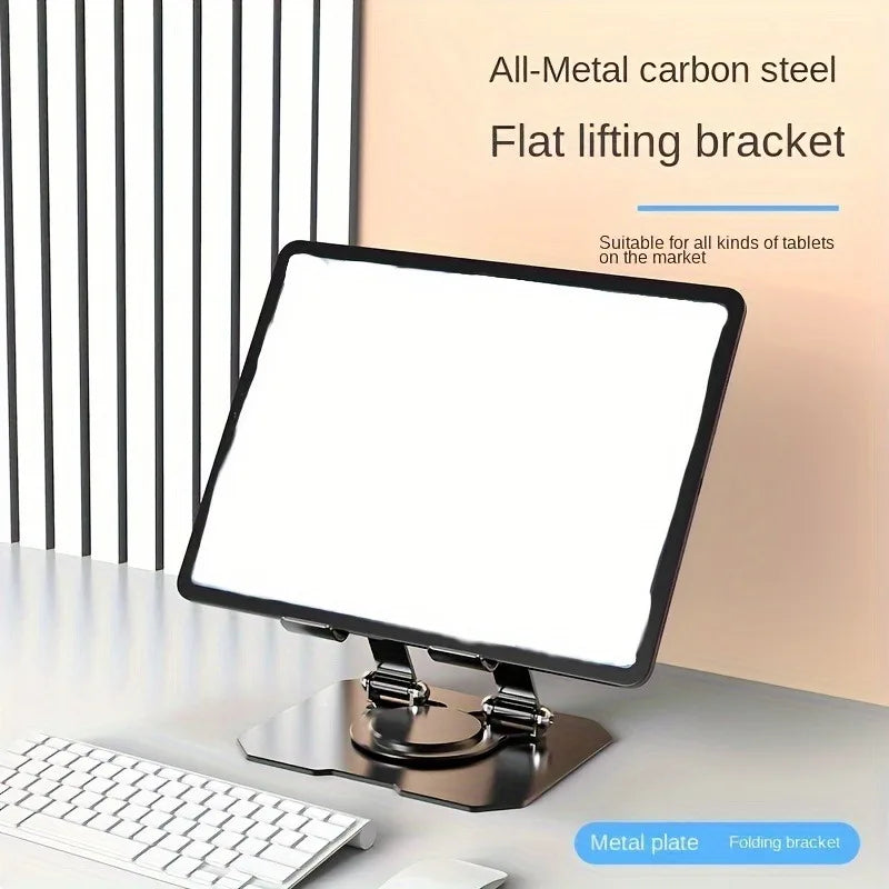 360° Rotatable Tablet Stand Adjustable Foldable Desktop Stand Holder Compatible For 4.7-12 Inch Ipad Pro/Air/Min Laptop Tablet