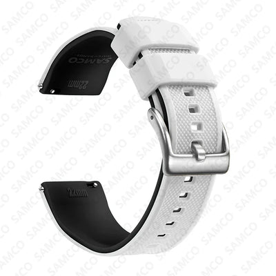 Quick Release Rubber Watch Strap Silicone Watch Band 18mm 20mm 22mm  Huawei ,Samsung Galaxy, Garmin, Watch Replacement Watchband