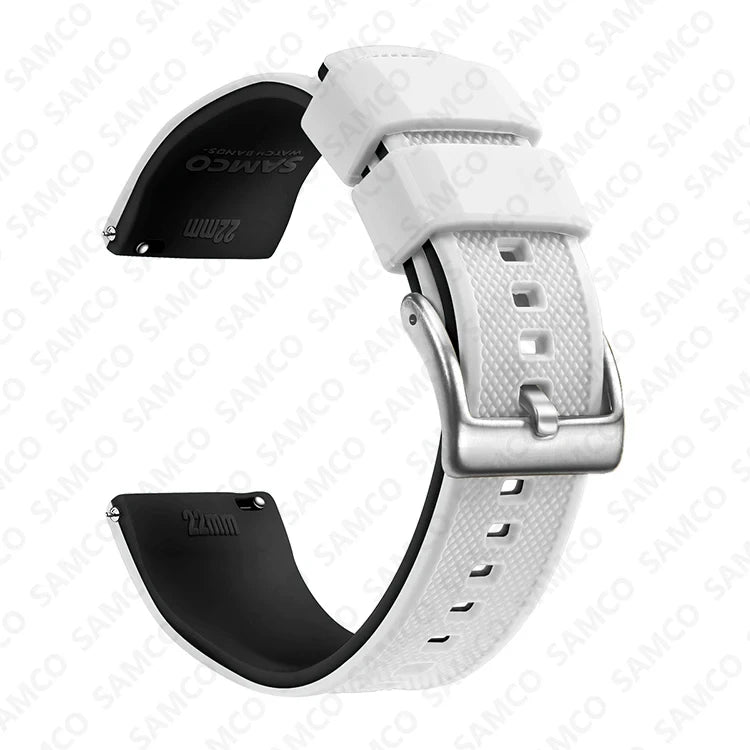 Quick Release Rubber Watch Strap Silicone Watch Band 18mm 20mm 22mm  Huawei ,Samsung Galaxy, Garmin, Watch Replacement Watchband