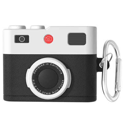 Retro Camera Design Wireless Headset Earphone Case Soft Silicone Protective Cover for AirPods 2 3 4 Pro Pro2 Earphone Accessory