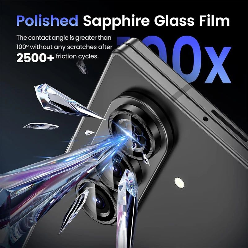 Metal Individual Ring Camera Lens Protector for Samsung Galaxy Z Fold 8 Ultra Fold 7 6 5 4 8Ultra Tempered Glass Film Full Cover