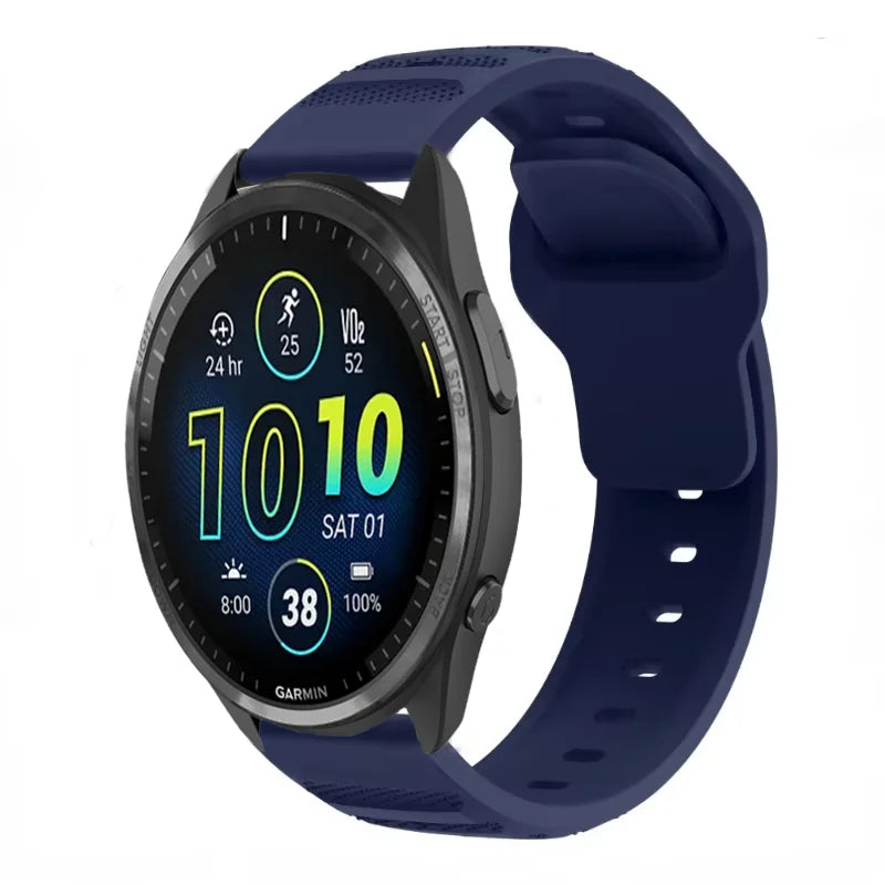 20mm 22mm Silicone Strap for Garmin Forerunner 965 955 265 255 165 55 Fashion Replacement Wristband for Garmin Venu 3/2 Active 5