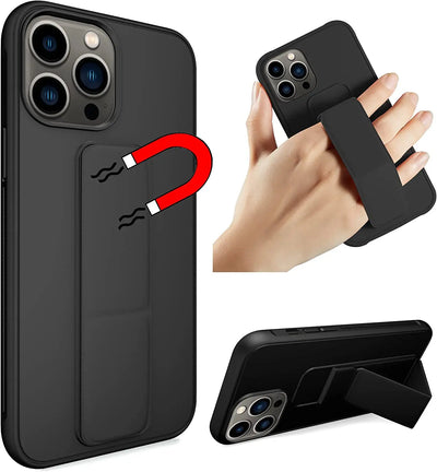 For iPhone 15 14 13 12 17 Pro Max 16 Plus Magnetic Stand Case for iPhone 14 Pro 아이폰 케이스 11 מגן לאייפון Wrist Str
