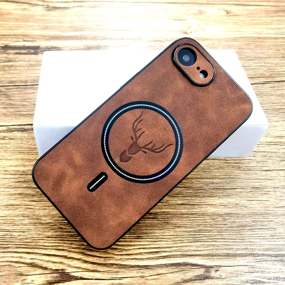 Faux Sheepskin Leather Case For iPhone 17e 17 18 16E 16 E 15 14 13 12 11 Pro Max Plus17Pro For Magsafe Wireless Charge Cover