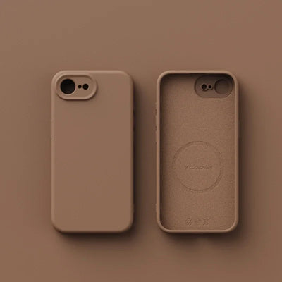 Luxury Magnetic Original Soft Liquid Silicone Phone Case For iPhone 17E 16E Shell For Magsafe Matte Skin Feel Back Cover Funda