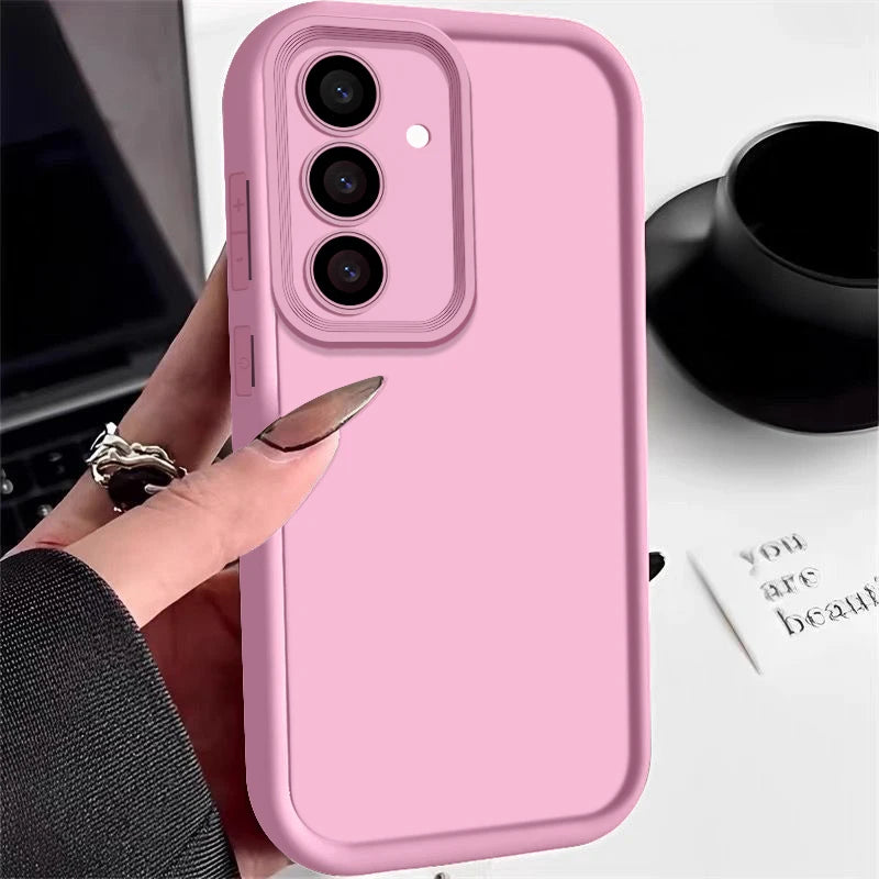 Soft TPU Case For Samsung Galaxy A56 A55 A54 A53 A35 A15 A16 A25 5G S24 S26 S25 Ultra S23 FE Candy Color Silicone Phone Cover