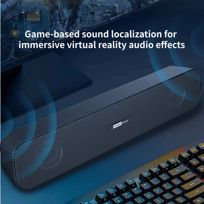 Lenovo Portable Desktop Speakers USB Stereo Deep Bass, Music Player 3D Surround Loudspeaker Audio Player for PC Laptop Desktop