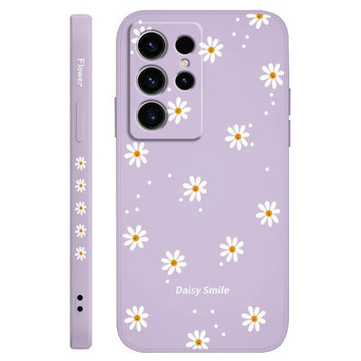 Smiling Daisy Phone Case For Samsung Galaxy S26 Plus Ultra Silicone Cover
