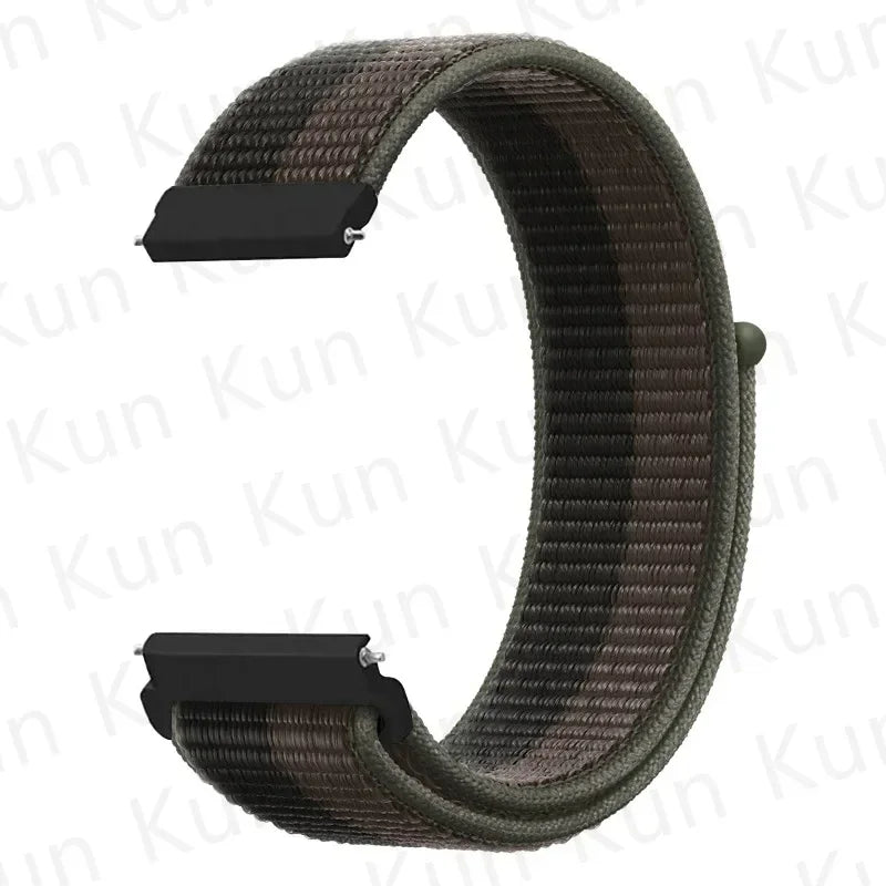 20mm 22mm Band For Samsung Galaxy Watch 6/5/4/5pro/4/6 Classic/active 2 Nylon loop sport bracelet huawei watch GT 4-2-2e-3 Strap