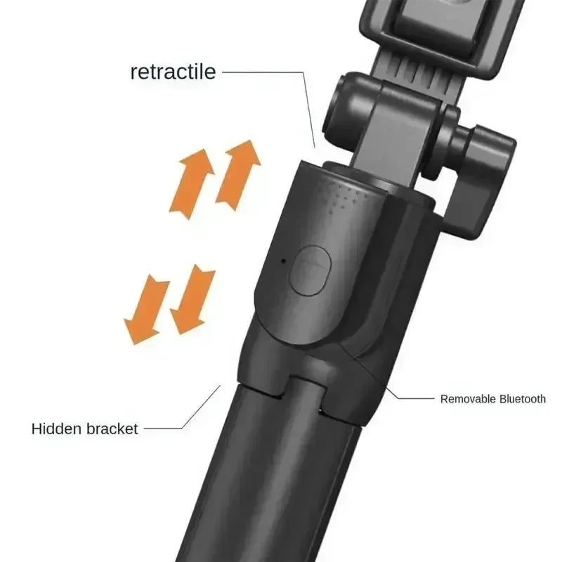 360 Rotation Selfie Stick Tripod Toneof Multi Mode Retractable Camera Pole Mini Cell Phone Selfie Artifact Material