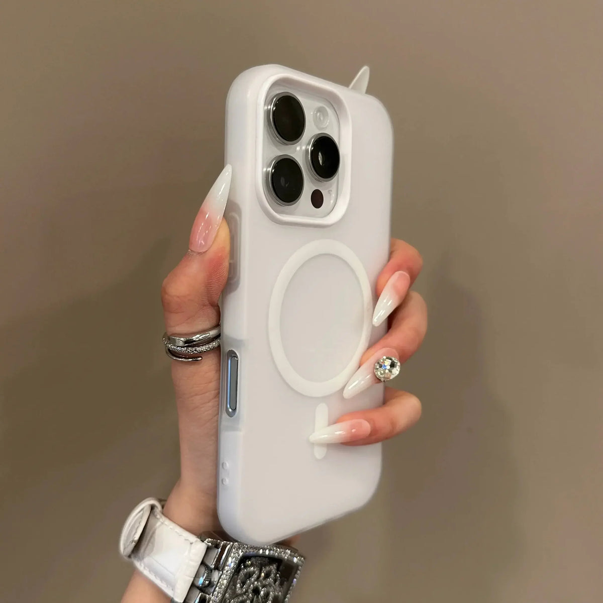 Luxury Candy Color 2 IN 1 For Magsafe Case for iPhone 16 15 14 13 12 17 18 Pro Max Magnetic Wireless Charge Clear Matte Cover