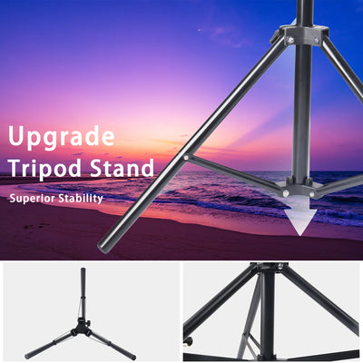 A 10 Inch Professional Selfie Ring LED Light, USB Powered,160cm Tall Stand, 38-Color RGB, Live Streaming, Makeup Fill Lights