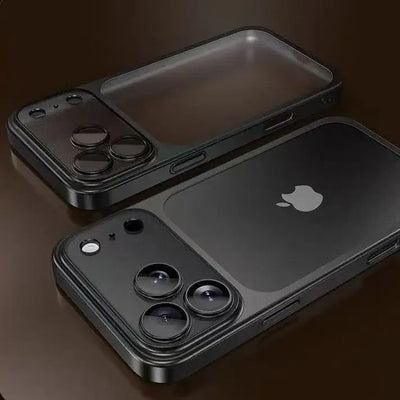 Luxury Plating Color PC Transparent Phone Case For iPhone 18 17 16 15 14 13 18 Pro Max Air Lens Protection Matte Back Hard Cover