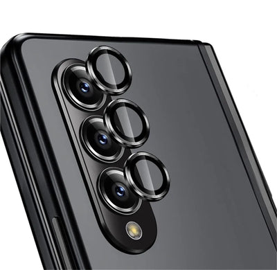 For Samsung Galaxy Z Fold 6 5 4 5G Metal Camera Lens Ring Cover On Sumsung Z Fold5 Zfold4 Lens Tempered Glass Protective Film