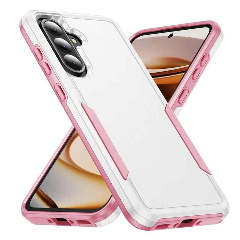 Armor Case for Samsung Galaxy S24 FE S22 S23 Plus S21 S25 Ultra Edge A54 A16 5G A56 A36 A26 A55 Hard PC+TPU Protector Back Cover