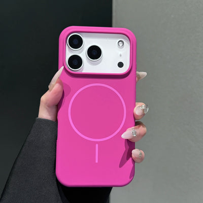 Matte Soft Liquid Silicone Phone Case For iPhone 15 16 17 18 14 13 12 Pro Max Magsafe Wireless Charging Cover For Apple 18 Pro