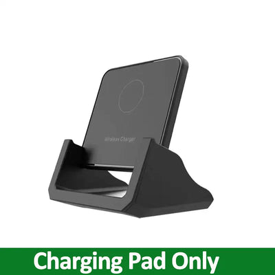 Fast Wireless Charger Pad + Holder for iPhone 17 15 14 13 12 11 Pro Max XR Samsung Galaxy Xiaomi Wireless Charging Dock Station