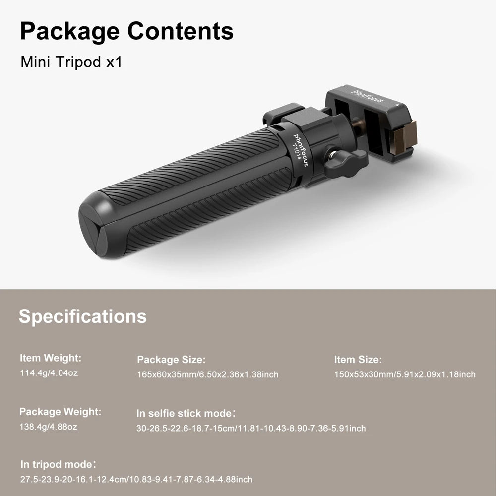 Mini Extension Tripod with Magnetic Quick Release For DJI Osmo Action 5 Pro/4/3, Osmo 360, 2-in-1 Extendable Selfie Stick Tripod