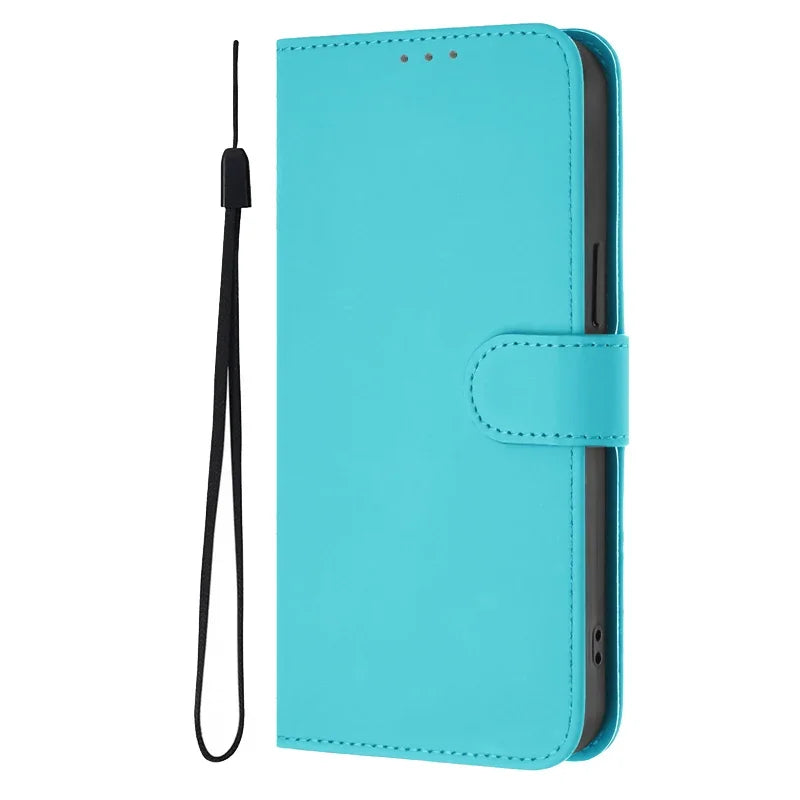 Fashion Candy Solid Color Leather Flip Case For iPhone 14 13 Plus 12 11 Pro Max Funda i Phone 14 Pro 13Pro Max Wallet Cover Case