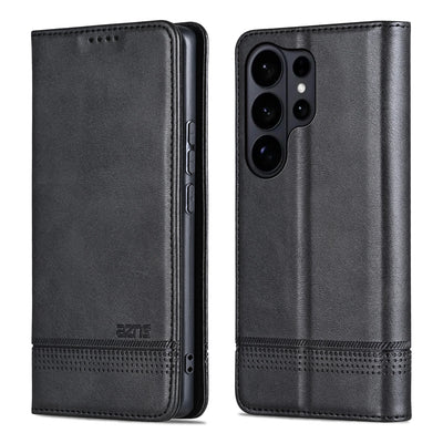 Magnetic Leather Phone Case For Samsung S26 S25 Edge S24 Ultra S23 S22 S21 FE S20 Plus 5G Card Solt Bag Wallet Flip Book Cover