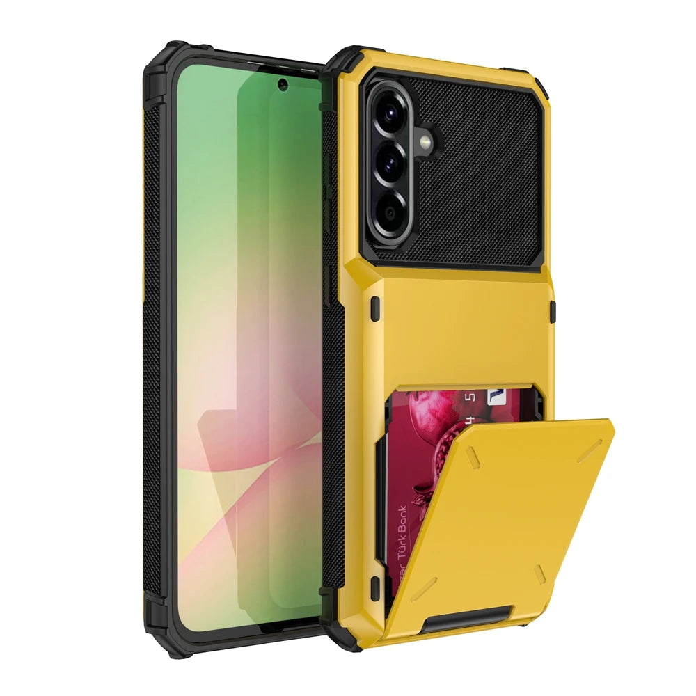 Wallet Card Phone Case For Samsung S26 S25 S24 S23 S22 S21 S20 S10 FE Plus EDGE Ultra 5G Card Slot Flip Hidden Pocket Hard Cover