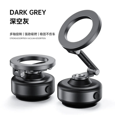 New Car Magnetic Mobile Phone Holder 360 Degree Rotation, Vacuum Adsorption, No Need To Charge, Suitable for Car Navigation