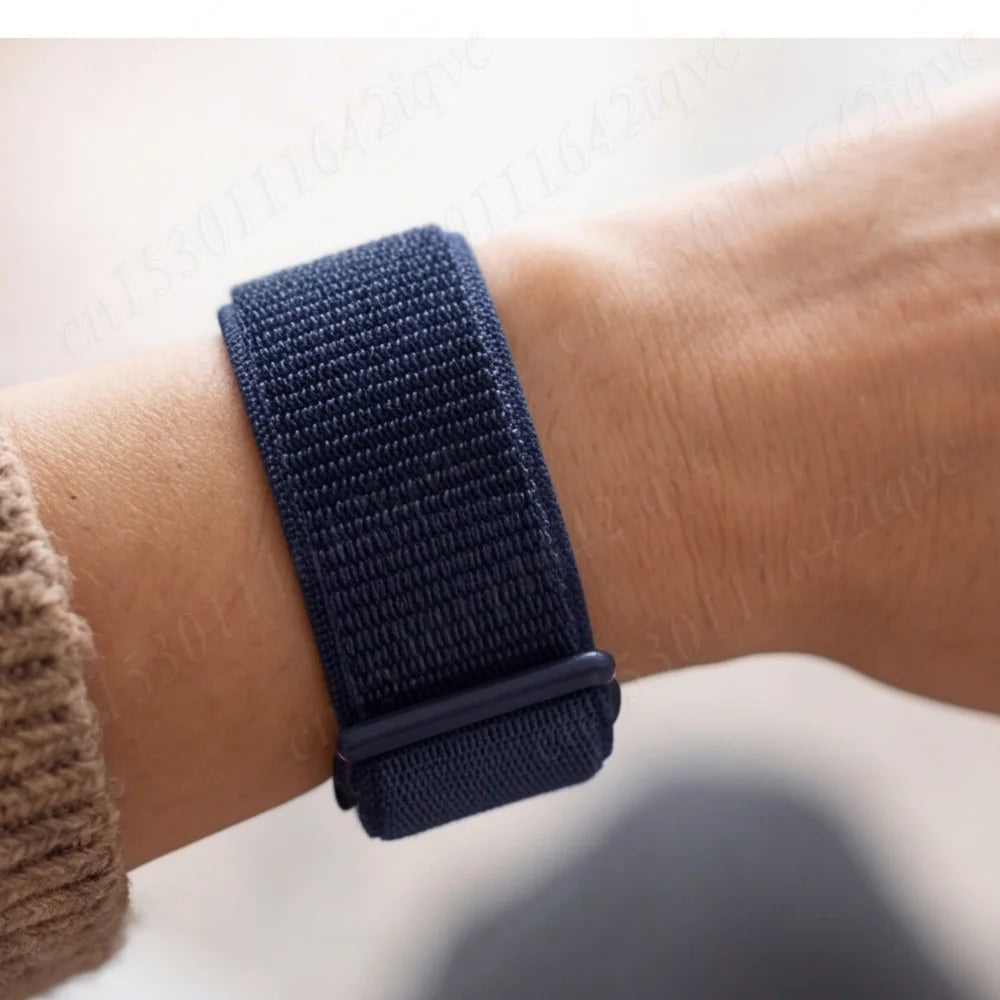 Nylon Wrist Strap For Garmin CIRQA Smart Band Adjustable Breathable Sport Replacement Wristband Sports Wrist Bracelet Accessory
