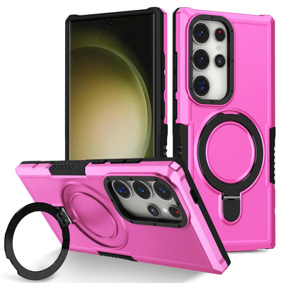 Luxury Armor Case for Samsung Galaxy S26 S25 S24 S23 S22 S21 S20 Note 20 Ultra Plus FE F12 Ring Holder Slide Lens Stand Cover