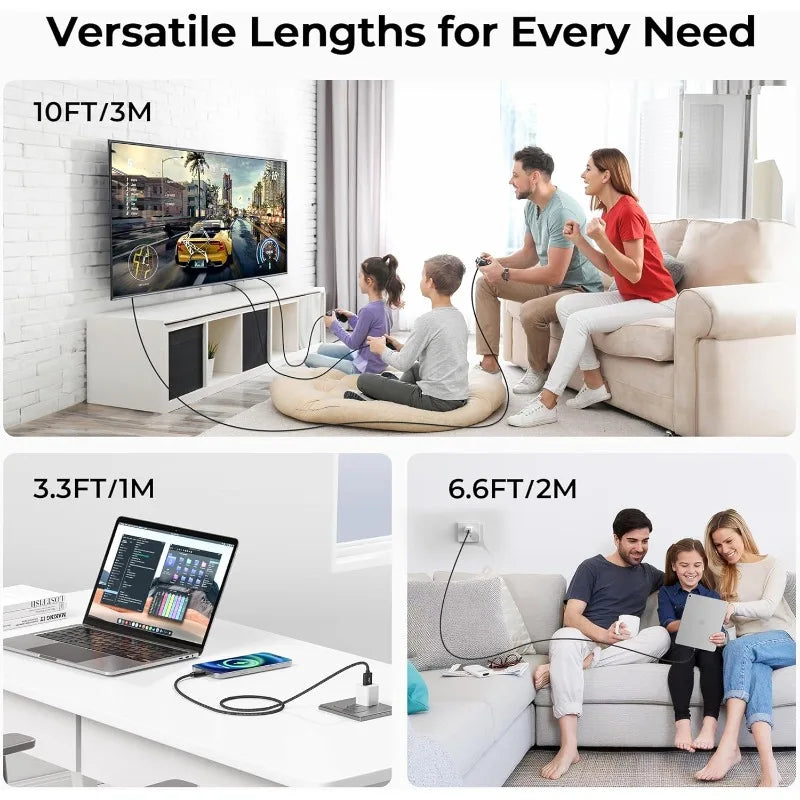 USB Type C Cable for Fast and Safe Charging Is Suitable for Mobile Phone Charging Cables