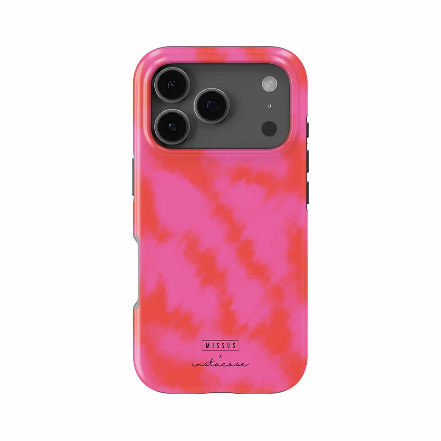 Y2K Aesthetic Pink Floral Sunburst Phone Case for iPhone 17 17e 16e 16 15 14 13 12 11 Air Pro Max Plus Double-layer Back Cover