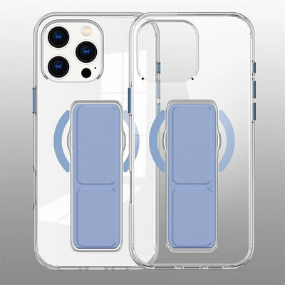 Luxury Folding Wristband Stand Magnetic Phone Case For iPhone 17 18 Pro Max 15 16 Plus 14 13 12 Shockproof Protective Back Cover