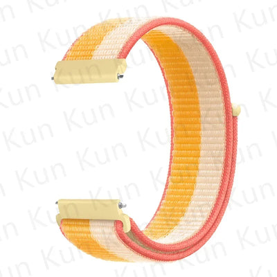 20mm 22mm Band For Samsung Galaxy Watch 6/5/4/5pro/4/6 Classic/active 2 Nylon loop sport bracelet huawei watch GT 4-2-2e-3 Strap