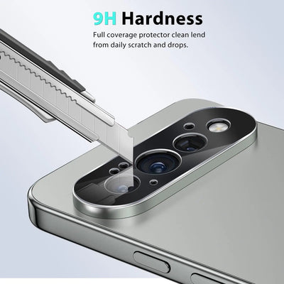 2PCS Tempered Glass Camera Lens Ring For Google Pixel 11 Pro XL Case Friendly Hollow Cut Lens Protector Anti Fingerprint